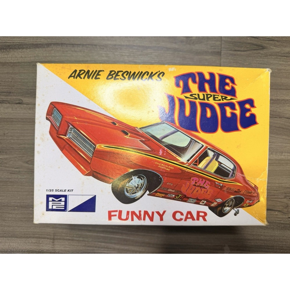 Built 1/25 MPC 1969 Pontiac GTO Super Judge Funny Car Arnie Beswick w/ Box
